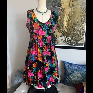 Custom vintage a line floral dress